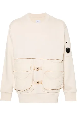 C.P. Company Sweater met afneembare vlakken en lensdetail