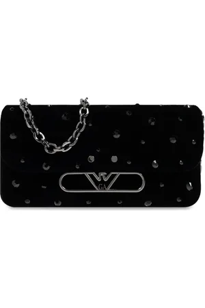 Emporio Armani Schoudertas met logoplakkaat