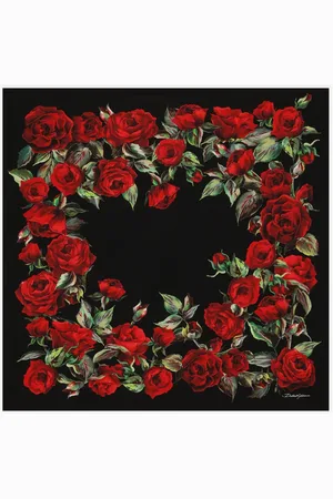 Dolce & Gabbana Sjaal met roosprint