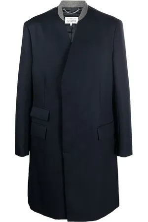 Maison Margiela Cavalry wollen mantel met enkele rij knopen