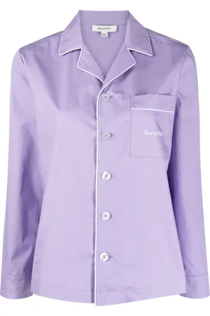 Sporty & Rich Pyjamatop met borstzak