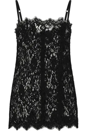 Dolce & Gabbana Hemd met vierkante hals en kant