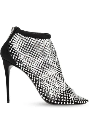 Dolce & Gabbana 110 mm leren pumps met mesh vlakken