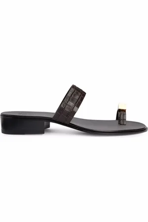 Giuseppe Zanotti Bardack loafers met krokodillenleer