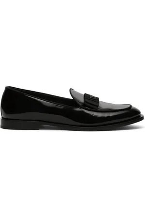 Dolce & Gabbana Lakleren slippers met logo label