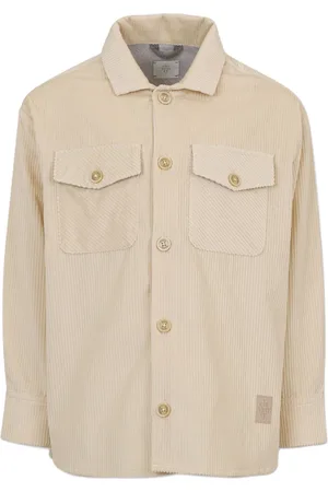 ELEVENTY Ribfluwelen shirt