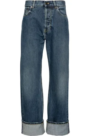 Alexander McQueen Straight jeans met omslag