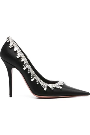 Amina Muaddi 105 mm pumps verfraaid met kristallen