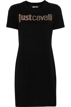 Roberto Cavalli Blousejurk verfraaid met logo