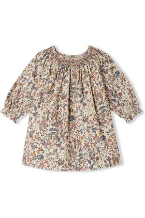 BONPOINT Katoenen jurk met bloemenprint