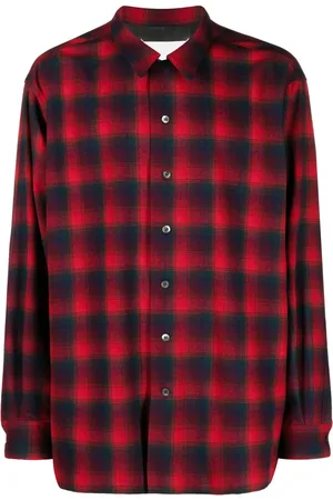 Maison Margiela X Pendleton geruit wollen overhemd