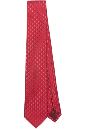 Salvatore Ferragamo Stropdas met Gancini