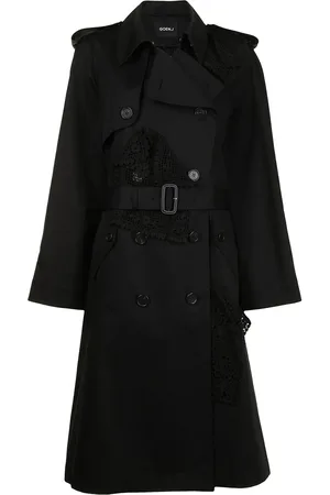 GOEN.J Trenchcoat met kant