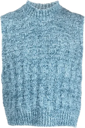 Maison Margiela Bouclé gebreide spencer