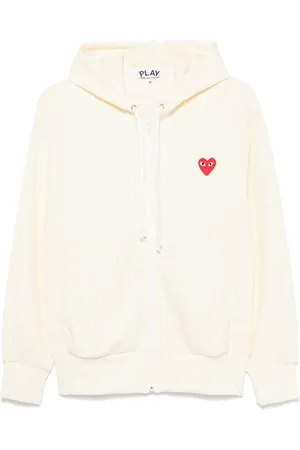 Comme des Garçons Hoodie met hartapplicatie