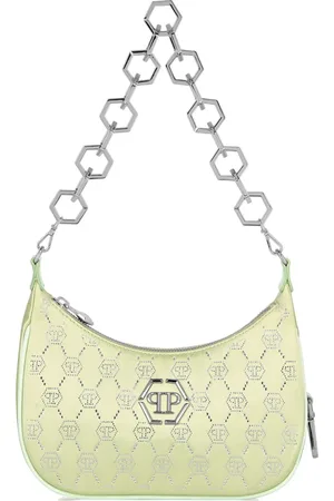Philipp Plein Satijnen schoudertas met monogram