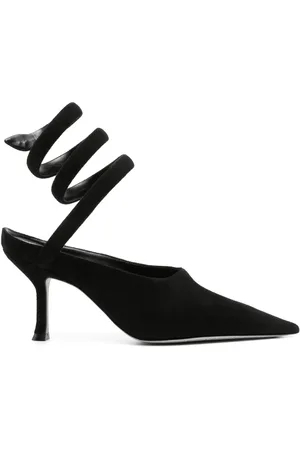 RENE CAOVILLA 75 mm suède pumps