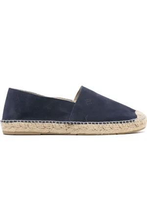 TAGLIATORE Suède espadrilles met logo
