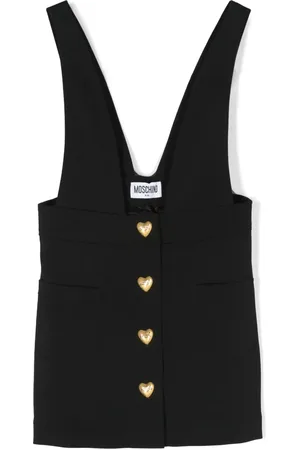 Moschino Tuinbroekrok met hartvormige knopen