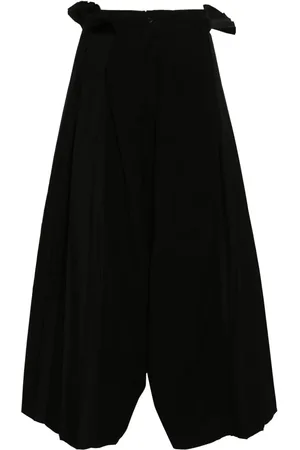 YOHJI YAMAMOTO Plooibroek met wijde pijpen