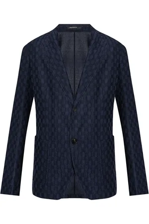 Emporio Armani Wollen blazer met V