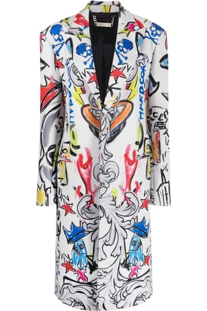 Philipp Plein Mantel met enkele rij knopen