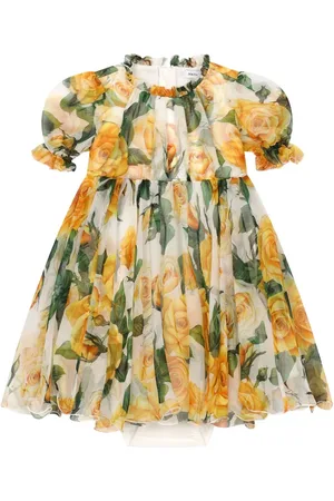 Dolce & Gabbana Zijden jurk met rozenprint