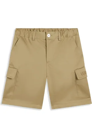 VERSACE Katoenen shorts met geborduurd logo