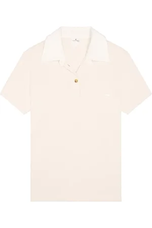 Courrèges Poloshirt met contrasterende afwerking