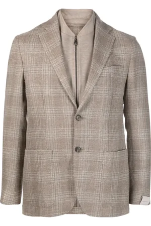 corneliani Blazer met enkele rij knopen