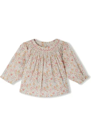 BONPOINT Popeline shirt met bloemenprint