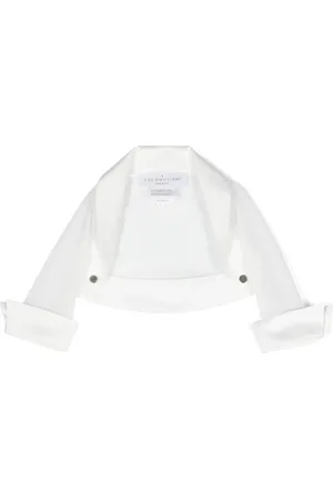COLORICHIARI Mesh jack met satijnen afwerking