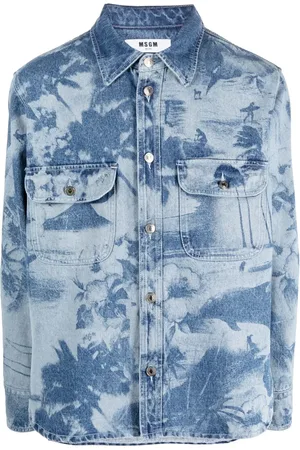 Msgm Overhemd met palmboomprint