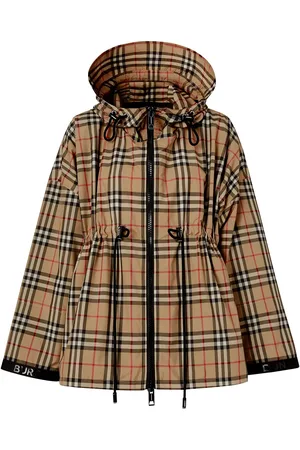 Burberry Vintage Check jack met capuchon en logoband