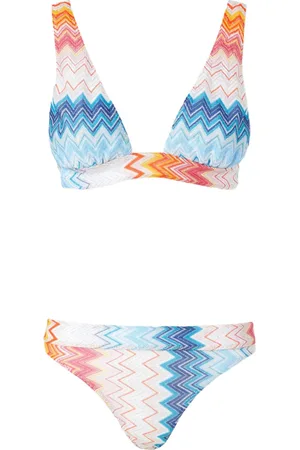 Missoni Bikini met zigzag gebreide