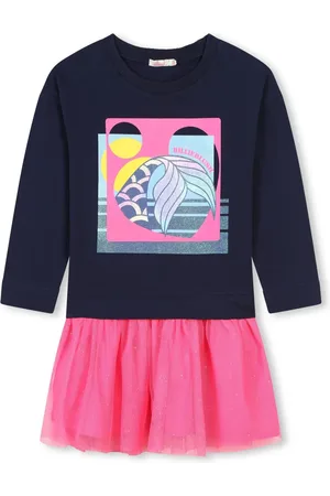 Billieblush Katoenen jurk met logoprint