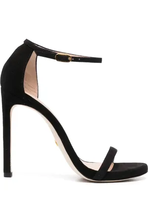 Stuart Weitzman Nudist Curve suède sandalen