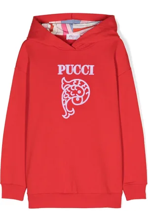 PUCCI Junior Katoenen hoodie met logo