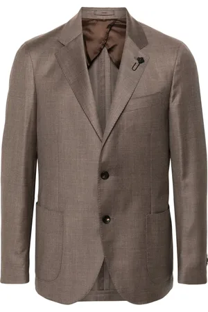 LARDINI Blazer van scheerwol