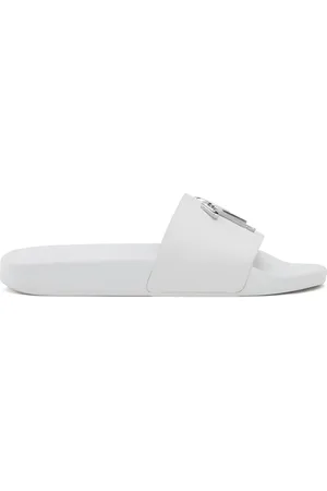 Giuseppe Zanotti Brett slippers met logo