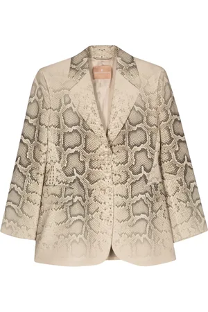 ERMANNO SCERVINO Blazer met slangenhuidprint
