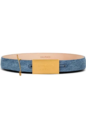 Balmain Denim riem met veiligheidsspeld