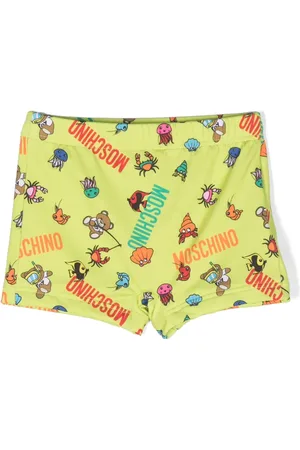 Moschino Zwembroek met dierenprint