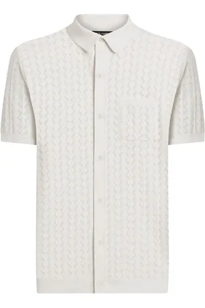 Dolce & Gabbana Opengewerkte katoenen poloshirt