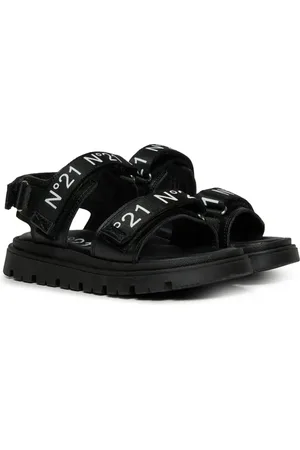 Nº21 Sandalen met plateauzool en logoprint
