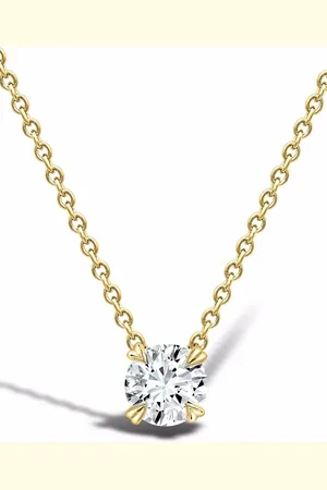 Pragnell 18kt geelgouden Windsor halsketting met diamanten hanger
