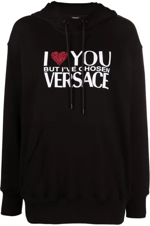 VERSACE Hoodie verfraaid met kristallen