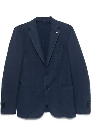 LUIGI BIANCHI MANTOVA Blazer met enkele rij knopen