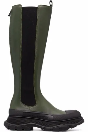 Alexander McQueen Tread Slick leren laarzen