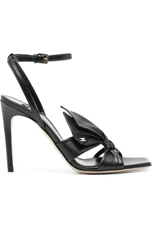 Elisabetta Franchi 100 mm sandalen verfraaid met strik
